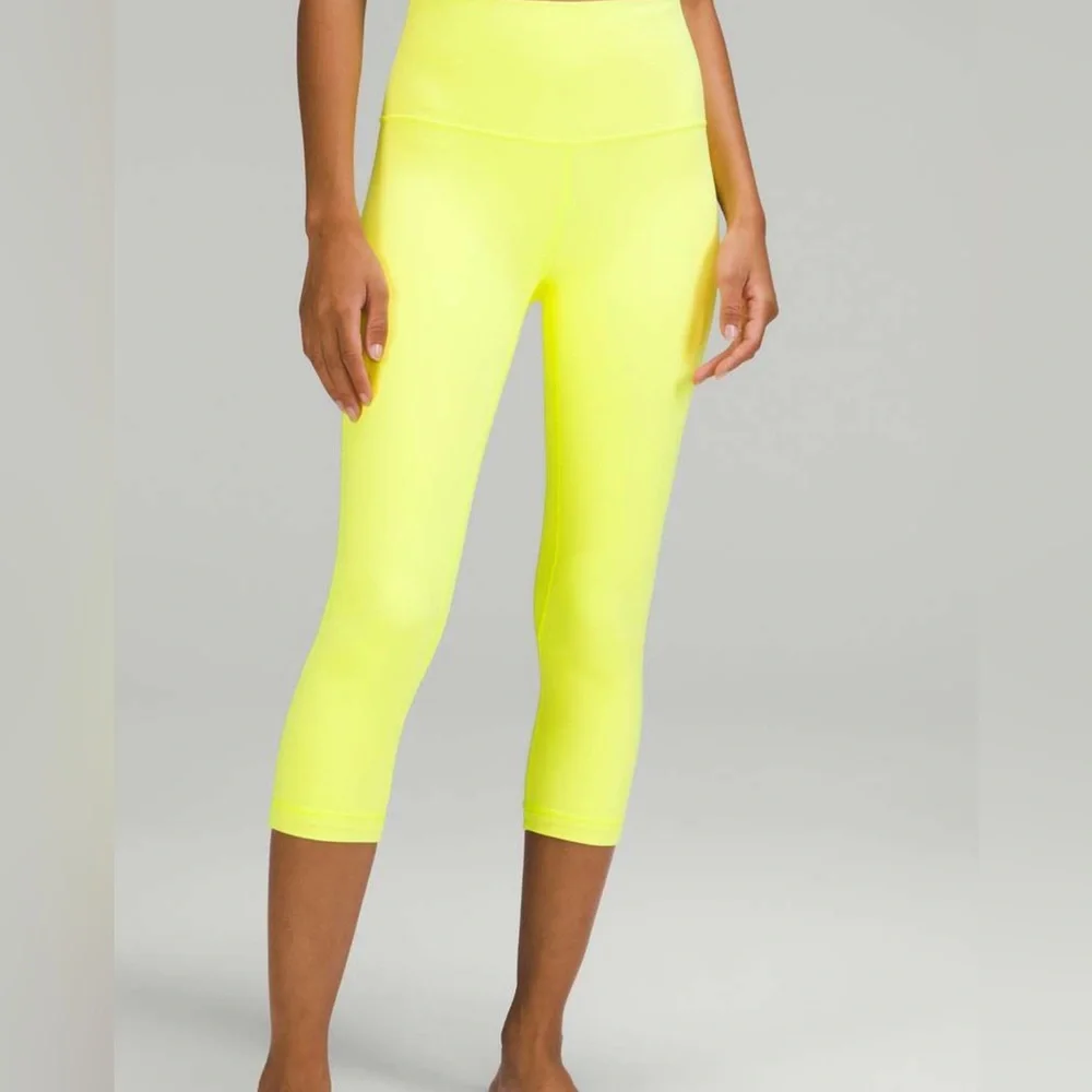 Lululemon Athletica Lime Green Capris